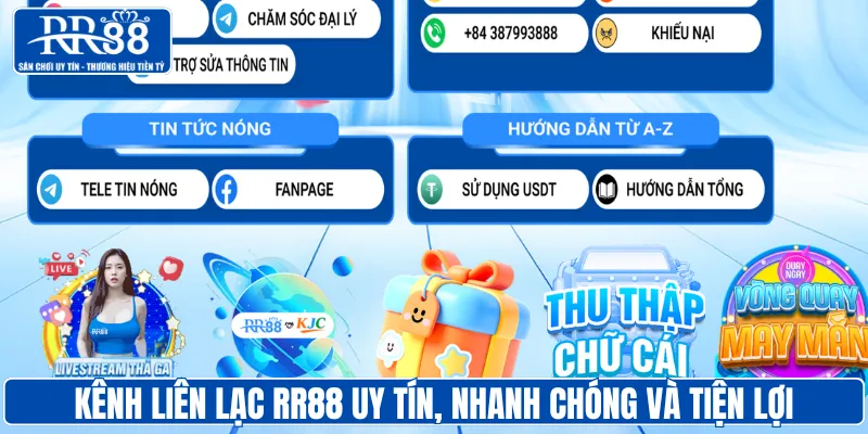 Kênh liên lạc RR88 uy tín, nhanh chóng và tiện lợi